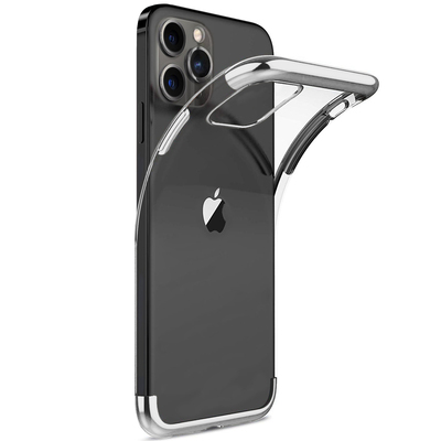 Microsonic Apple iPhone 12 Pro Max Kılıf Skyfall Transparent Clear Gümüş