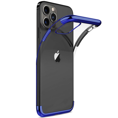 Microsonic Apple iPhone 12 Pro Max Kılıf Skyfall Transparent Clear Mavi