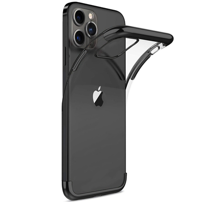Microsonic Apple iPhone 12 Pro Max Kılıf Skyfall Transparent Clear Siyah