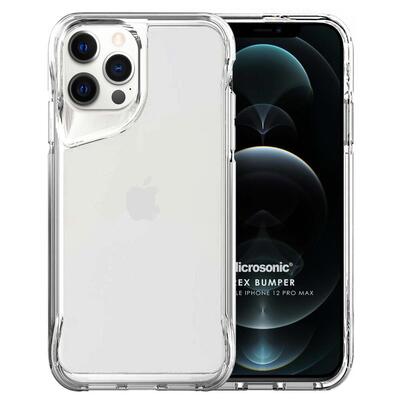 Microsonic Apple iPhone 12 Pro Max Kılıf Trex Bumper Şeffaf