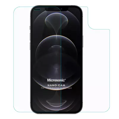 Microsonic Apple iPhone 12 Pro Max Ön + Arka Nano Cam Ekran Koruyucu
