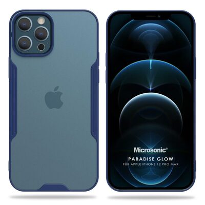 Microsonic Apple iPhone 12 Pro Max Kılıf Paradise Glow Lacivert