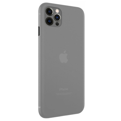 Microsonic Apple iPhone 12 Pro Max Kılıf Peipe Matte Silicone Gri