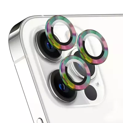 Microsonic Apple iPhone 12 Pro Max Tekli Kamera Lens Koruma Camı Renkli