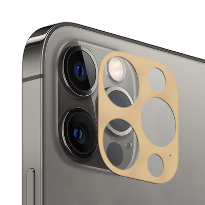 Microsonic Apple iPhone 12 Pro Max V2 Kamera Lens Koruyucu Gold