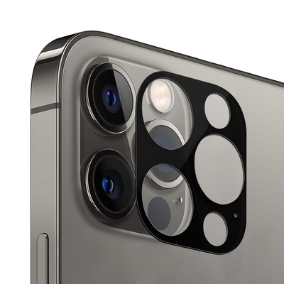 Microsonic Apple iPhone 12 Pro Max V2 Kamera Lens Koruyucu Siyah