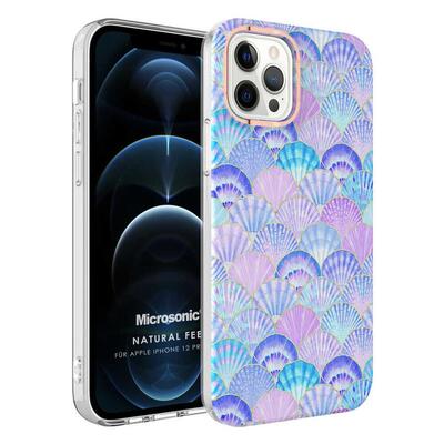 Microsonic Apple iPhone 12 Pro Natural Feel Desenli Kılıf Oyster