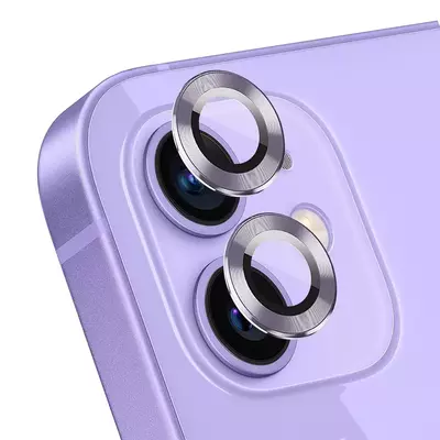 Microsonic Apple iPhone 12 Tekli Kamera Lens Koruma Camı Lila