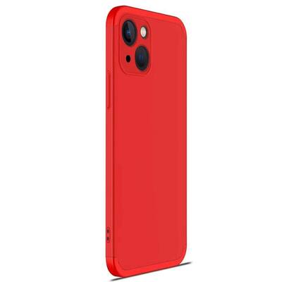 Microsonic Apple iPhone 13 Kılıf Double Dip 360 Protective AYS Kırmızı