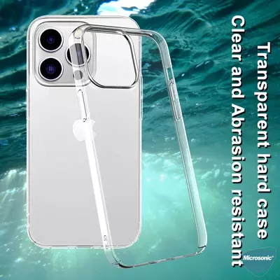 Microsonic Apple iPhone 13 Kılıf Non Yellowing Crystal Clear Sararma Önleyici Kristal Şeffaf
