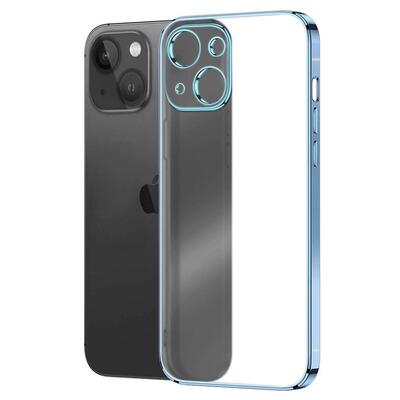 Microsonic Apple iPhone 13 Mini Kılıf Square Matte Plating Mavi