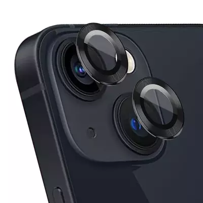 Microsonic Apple iPhone 13 Mini Tekli Kamera Lens Koruma Camı Siyah