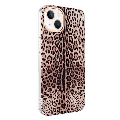 Microsonic Apple iPhone 13 Natural Feel Desenli Kılıf Leopard
