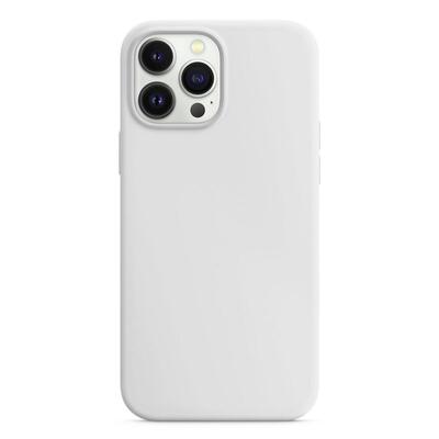 Microsonic Apple iPhone 13 Pro Kılıf Liquid Lansman Silikon Beyaz