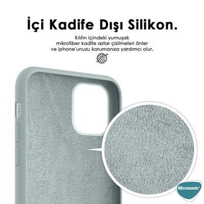 Microsonic Apple iPhone 13 Pro Max Kılıf Groovy Soft Koyu Yeşil