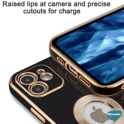 Microsonic Apple iPhone 13 Pro Max Kılıf Flash Stamp Pembe