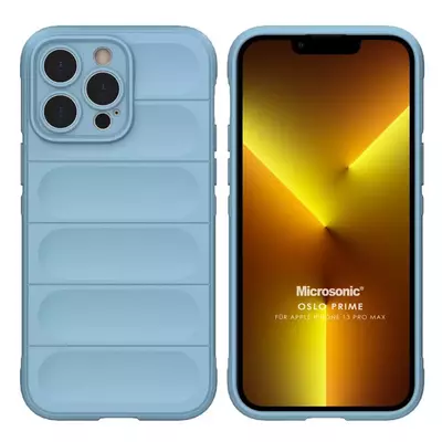 Microsonic Apple iPhone 13 Pro Max Kılıf Oslo Prime Mavi