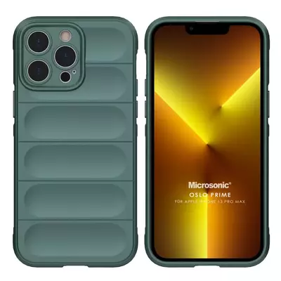 Microsonic Apple iPhone 13 Pro Max Kılıf Oslo Prime Yeşil