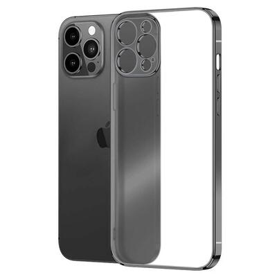 Microsonic Apple iPhone 13 Pro Max Kılıf Square Matte Plating Siyah