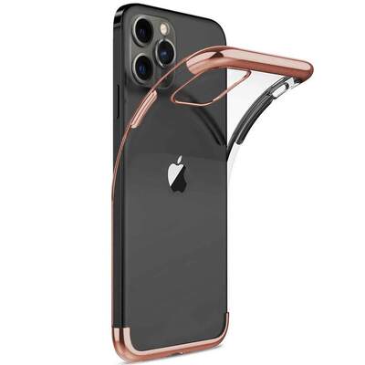 Microsonic Apple iPhone 13 Pro Max Kılıf Skyfall Transparent Clear Rose Gold
