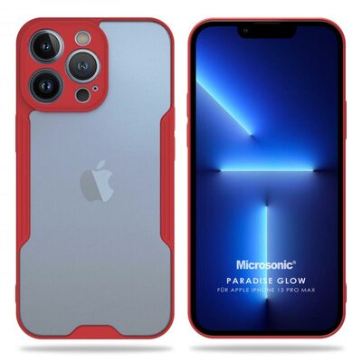 Microsonic Apple iPhone 13 Pro Max Kılıf Paradise Glow Kırmızı
