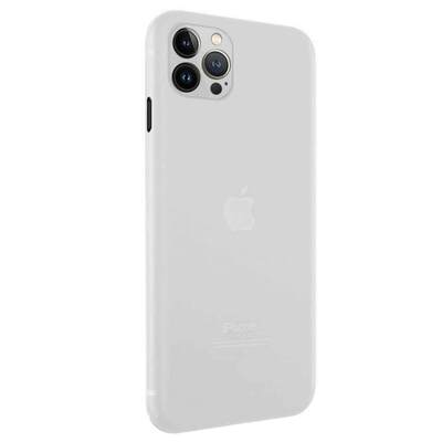 Microsonic Apple iPhone 13 Pro Max Kılıf Peipe Matte Silicone Beyaz