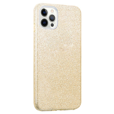 Microsonic Apple iPhone 13 Pro Max Kılıf Sparkle Shiny Gold