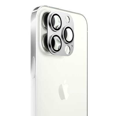 Microsonic Apple iPhone 13 Pro Max V2 Kamera Lens Koruyucu Gümüş