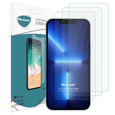 Microsonic Apple iPhone 13 Pro Nano Ekran Koruyucu (3'lü Paket)