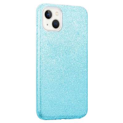 Microsonic Apple iPhone 13 Kılıf Sparkle Shiny Mavi