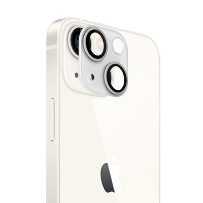Microsonic Apple iPhone 13 V2 Kamera Lens Koruyucu Gümüş