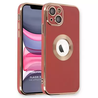 Microsonic Apple iPhone 14 Kılıf Flash Stamp Kırmızı