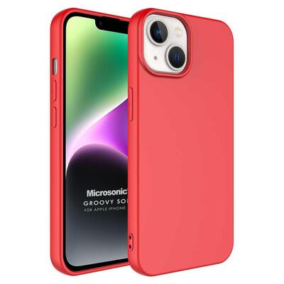 Microsonic Apple iPhone 14 Kılıf Groovy Soft Kırmızı