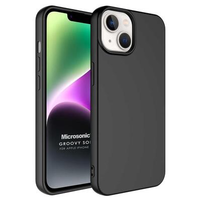 Microsonic Apple iPhone 14 Kılıf Groovy Soft Siyah