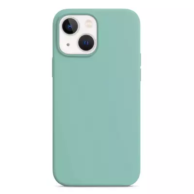 Microsonic Apple iPhone 14 Plus Kılıf Liquid Lansman Silikon Su Yeşili