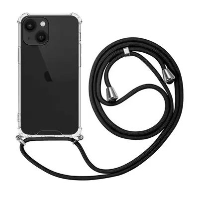 Microsonic Apple iPhone 14 Plus Kılıf Neck Lanyard Siyah
