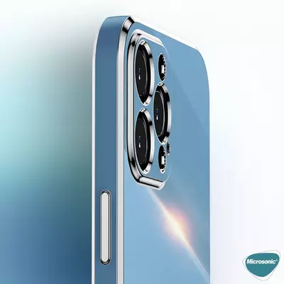 Microsonic Apple iPhone 14 Plus Kılıf Olive Plated Beyaz