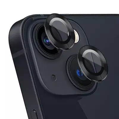 Microsonic Apple iPhone 14 Plus Tekli Kamera Lens Koruma Camı Siyah