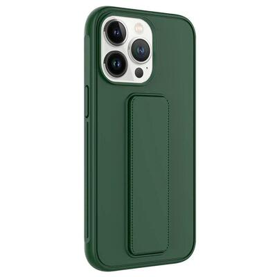 Microsonic Apple iPhone 14 Pro Kılıf Hand Strap Koyu Yeşil