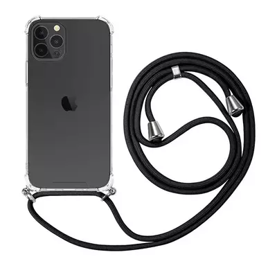 Microsonic Apple iPhone 14 Pro Kılıf Neck Lanyard Siyah