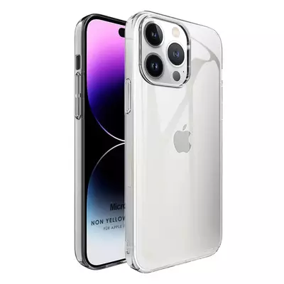 Microsonic Apple iPhone 14 Pro Kılıf Non Yellowing Crystal Clear Sararma Önleyici Kristal Şeffaf