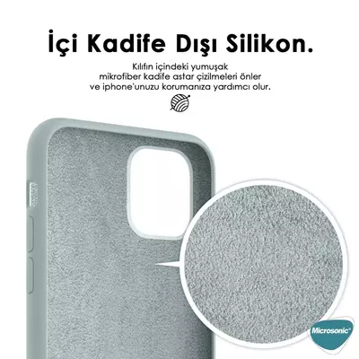 Microsonic Apple iPhone 14 Pro Max Kılıf Liquid Lansman Silikon Kum Pembesi
