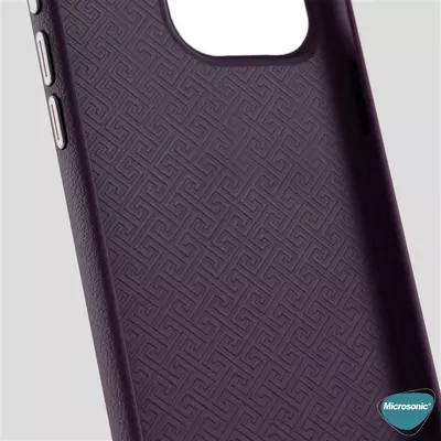 Microsonic Apple iPhone 14 Pro Max Kılıf Metalist Leather Mavi