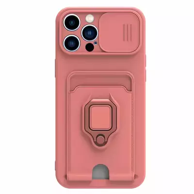 Microsonic Apple iPhone 14 Pro Max Kılıf Multifunction Silicone Pembe