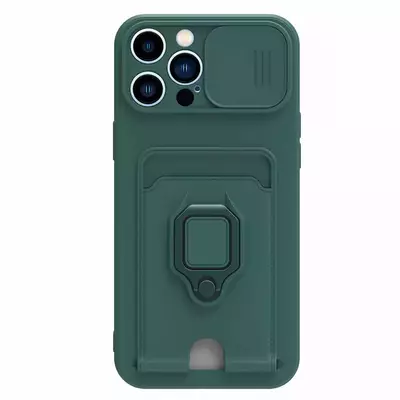 Microsonic Apple iPhone 14 Pro Max Kılıf Multifunction Silicone Yeşil