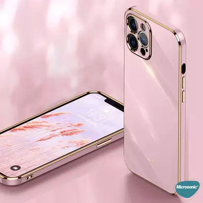 Microsonic Apple iPhone 14 Pro Max Kılıf Olive Plated Pembe