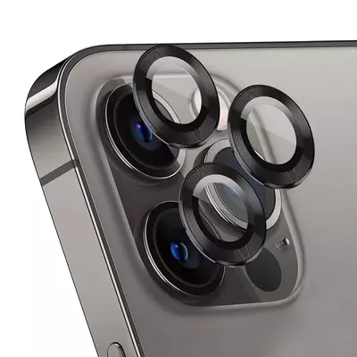Microsonic Apple iPhone 14 Pro Tekli Kamera Lens Koruma Camı Siyah