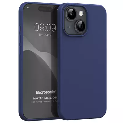 Microsonic Apple iPhone 15 Plus Kılıf Matte Silicone Lacivert