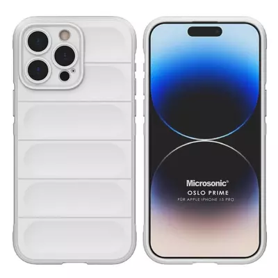 Microsonic Apple iPhone 15 Pro Kılıf Oslo Prime Beyaz