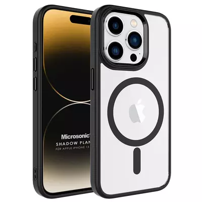 Microsonic Apple iPhone 15 Pro Max Kılıf MagSafe Shadow Planet Siyah